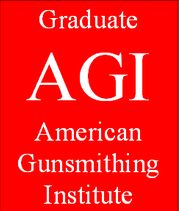Graduate AGI American Gunsmithing Institute certification badge